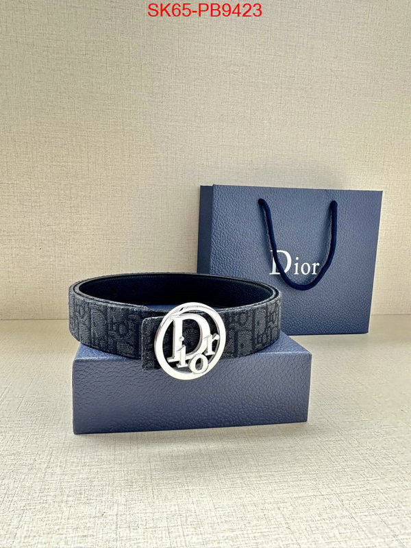 Belts-Dior replcia cheap ID: PB9423 $: 65USD