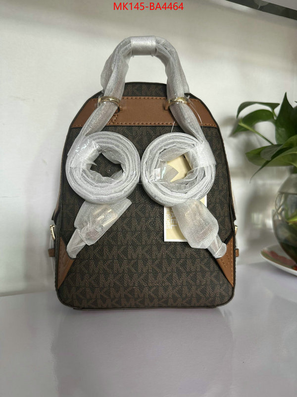 Michael Kors Bags(TOP)-Backpack- top quality fake ID: BA4464 $: 145USD,