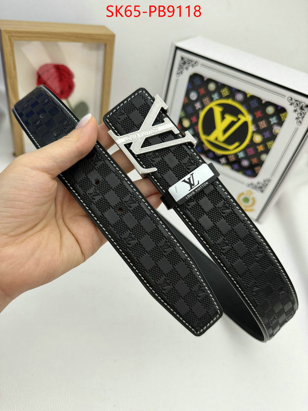 Belts-LV fashion designer ID: PB9118 $: 65USD