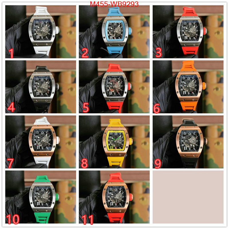 Watch(TOP)-Richard Mille quality replica ID: WB9293 $: 455USD