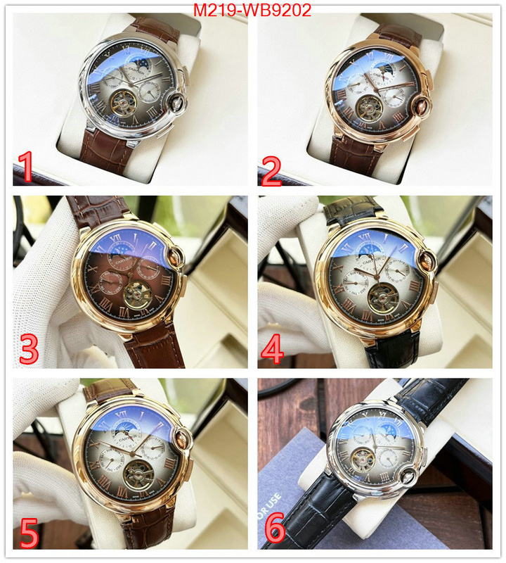 Watch(TOP)-Cartier wholesale designer shop ID: WB9202 $: 219USD