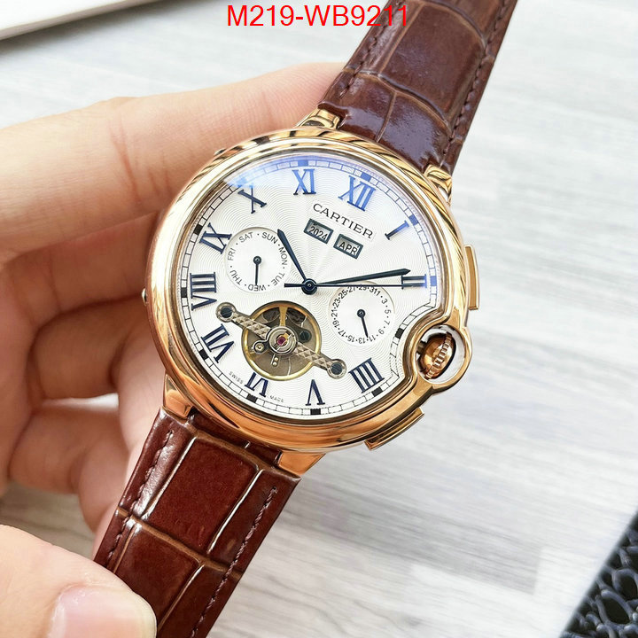 Watch(TOP)-Cartier cheap replica ID: WB9211 $: 219USD