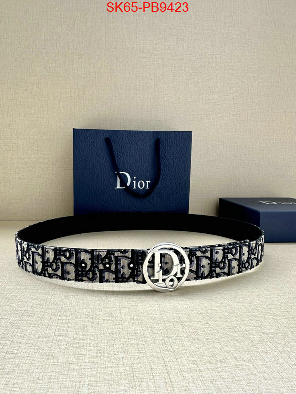 Belts-Dior replcia cheap ID: PB9423 $: 65USD