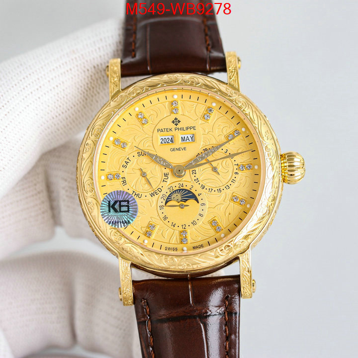 Watch(TOP)-Patek Philippe top quality ID: WB9278 $: 549USD