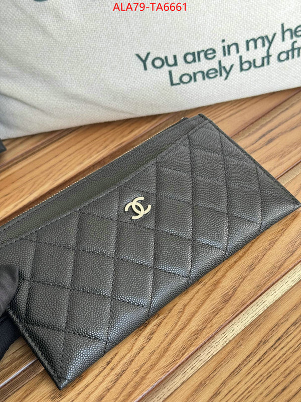 Chanel Bags(TOP)-Wallet- 1:1 replica ID: TA6661 $: 79USD,