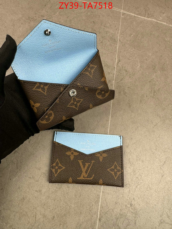 LV Bags(4A)-Wallet mirror copy luxury ID: TA7518 $: 39USD,