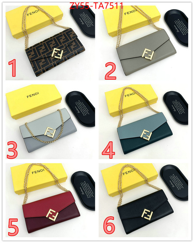 Fendi Bags(4A)-Wallet- the highest quality fake ID: TA7511 $: 55USD,