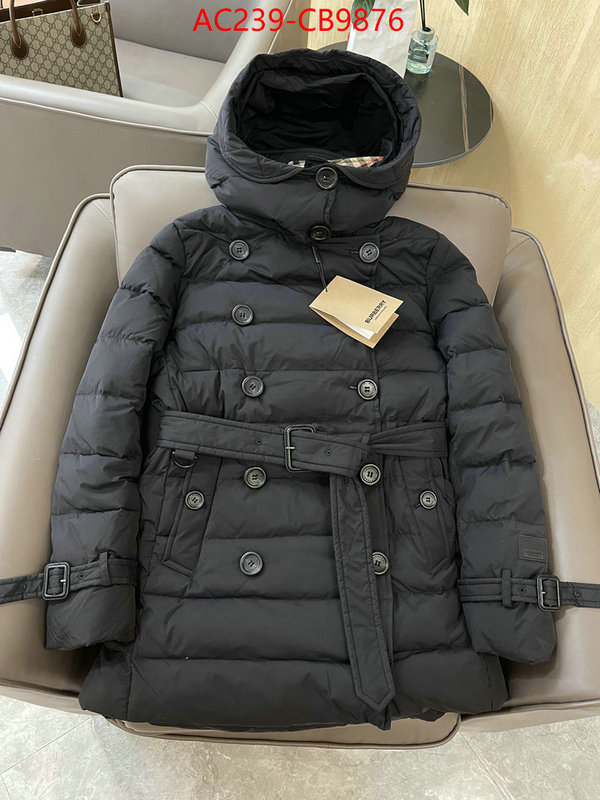 Down jacket Women-Burberry top quality fake ID: CB9876 $: 239USD