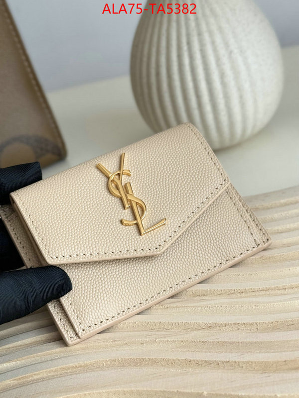 YSL Bags(TOP)-Wallet- the top ultimate knockoff ID: TA5382 $: 75USD,