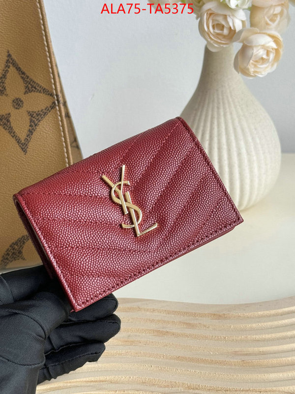 YSL Bags(TOP)-Wallet- replicas buy special ID: TA5375 $: 75USD,