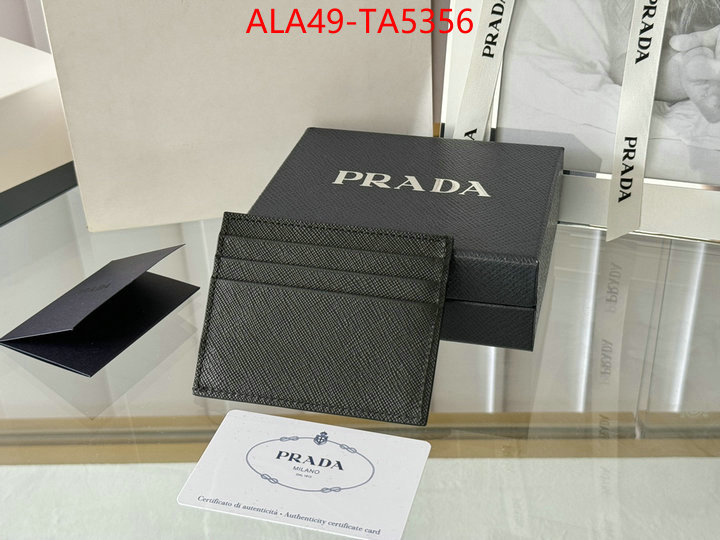 Prada Bags(TOP)-Wallet where quality designer replica ID: TA5356 $: 49USD,