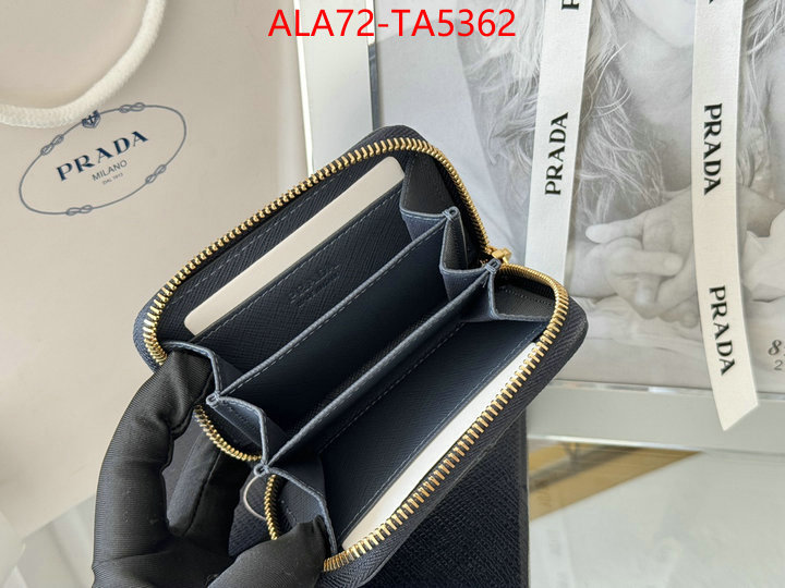 Prada Bags(TOP)-Wallet 2024 luxury replicas ID: TA5362 $: 72USD,