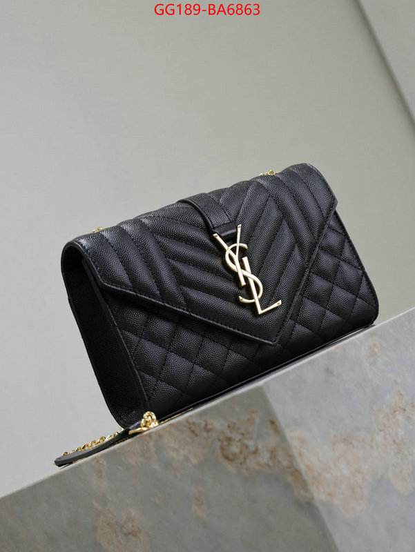 YSL Bags(TOP)-Envelope Series how to find replica shop ID: BA6863 $: 189USD,