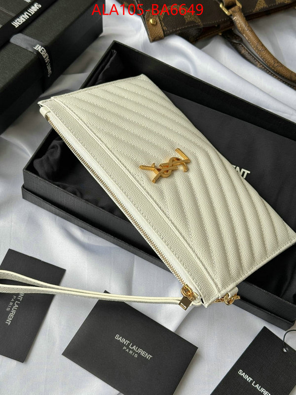 YSL Bags(TOP)-Clutch- luxury cheap replica ID: BA6649 $: 105USD,