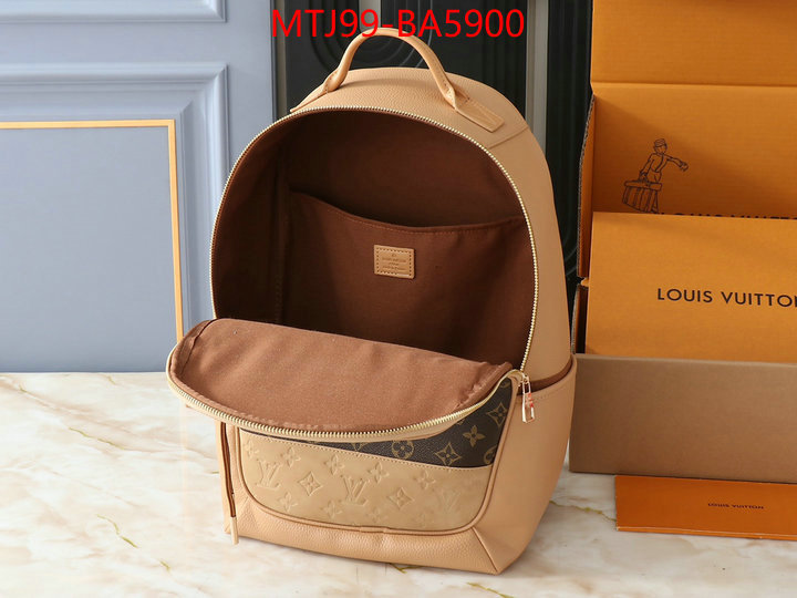 LV Bags(4A)-Backpack- where should i buy replica ID: BA5900 $: 99USD,