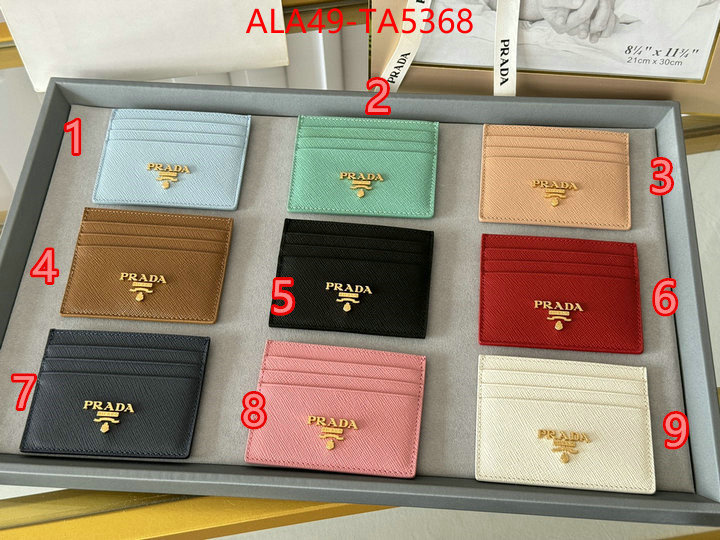 Prada Bags(TOP)-Wallet high quality replica ID: TA5368 $: 49USD,