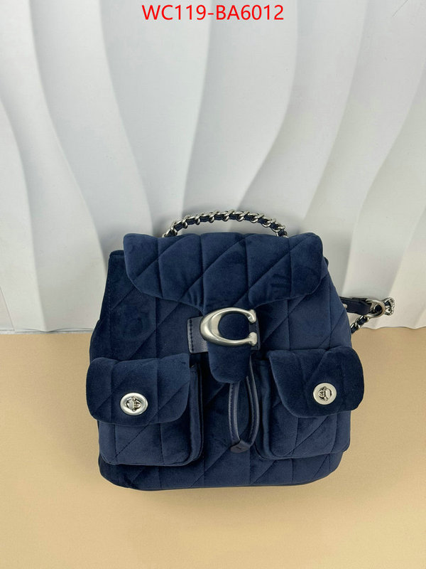 Coach Bags(4A)-Backpack- online sales ID: BA6012 $: 119USD,