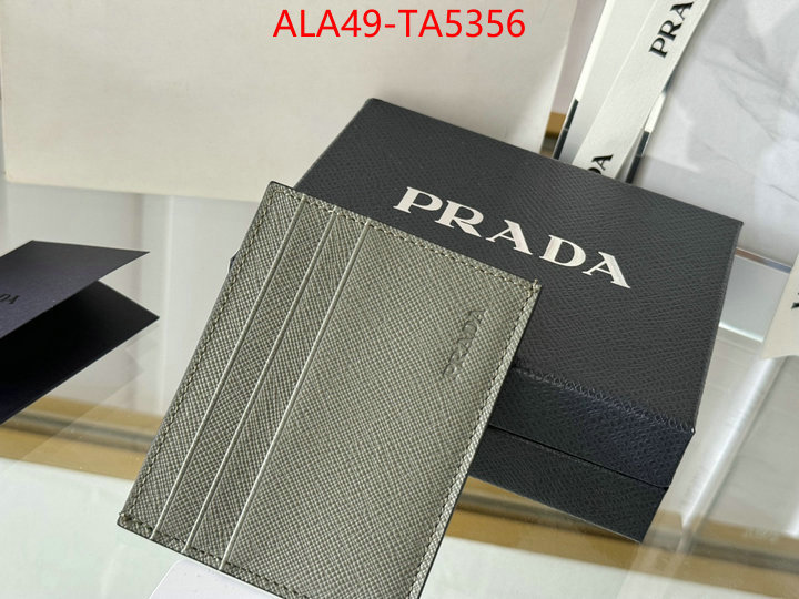 Prada Bags(TOP)-Wallet where quality designer replica ID: TA5356 $: 49USD,