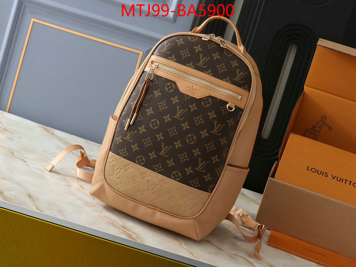 LV Bags(4A)-Backpack- where should i buy replica ID: BA5900 $: 99USD,