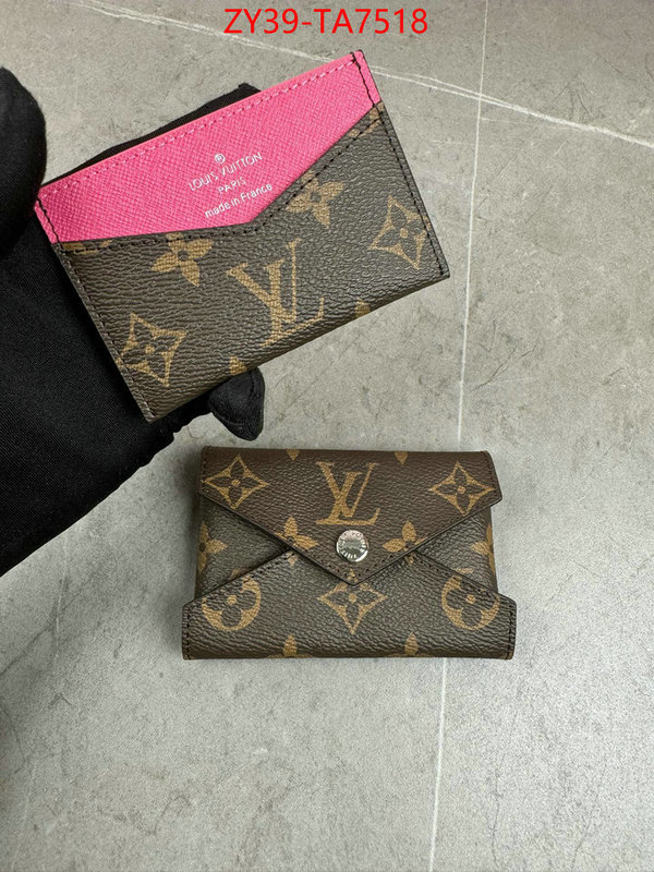 LV Bags(4A)-Wallet mirror copy luxury ID: TA7518 $: 39USD,