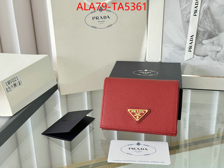 Prada Bags(TOP)-Wallet is it illegal to buy dupe ID: TA5361 $: 79USD,