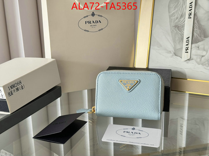 Prada Bags(TOP)-Wallet mirror copy luxury ID: TA5365 $: 72USD,