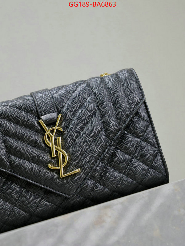 YSL Bags(TOP)-Envelope Series how to find replica shop ID: BA6863 $: 189USD,