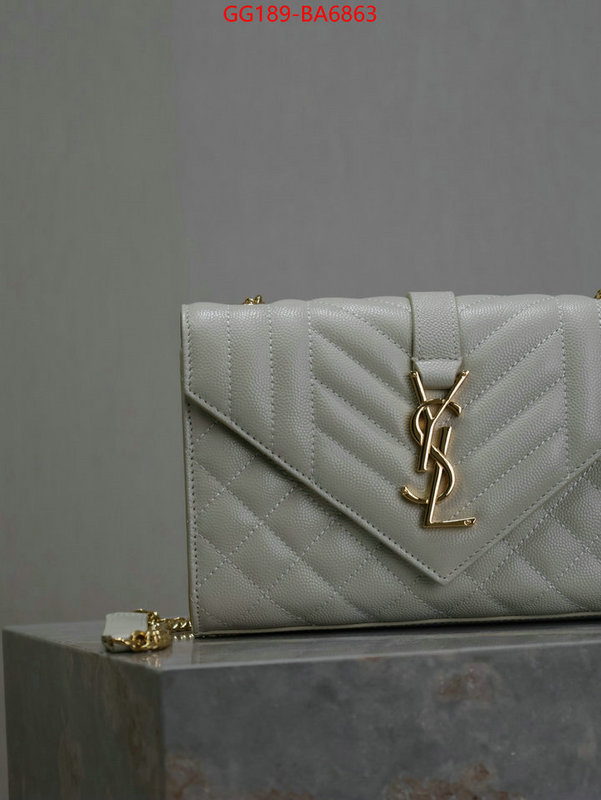 YSL Bags(TOP)-Envelope Series how to find replica shop ID: BA6863 $: 189USD,