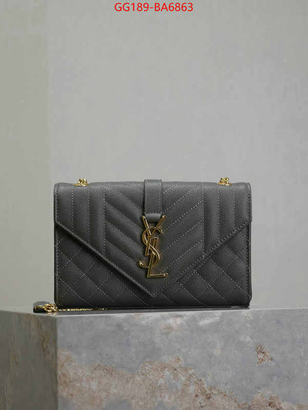 YSL Bags(TOP)-Envelope Series how to find replica shop ID: BA6863 $: 189USD,