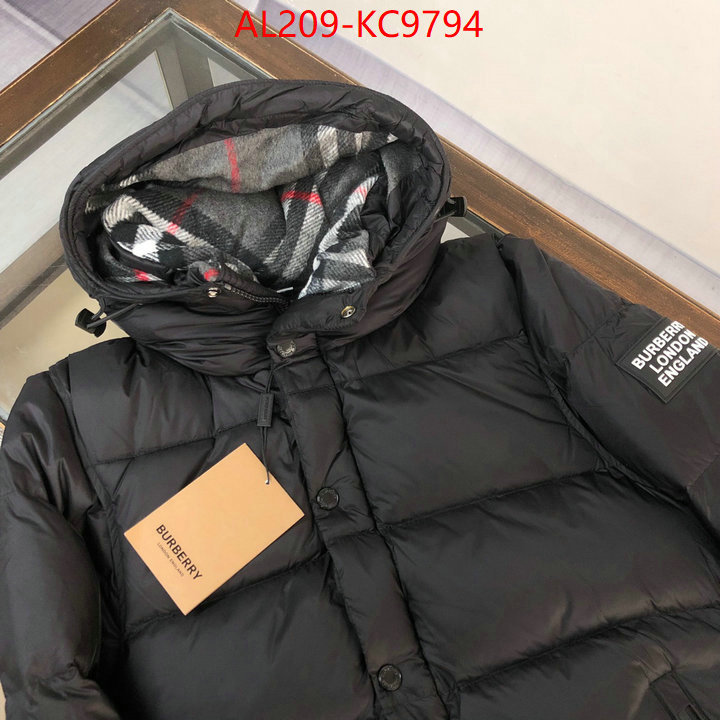 Down jacket Women-Burberry top brands like ID: KC9794 $: 209USD