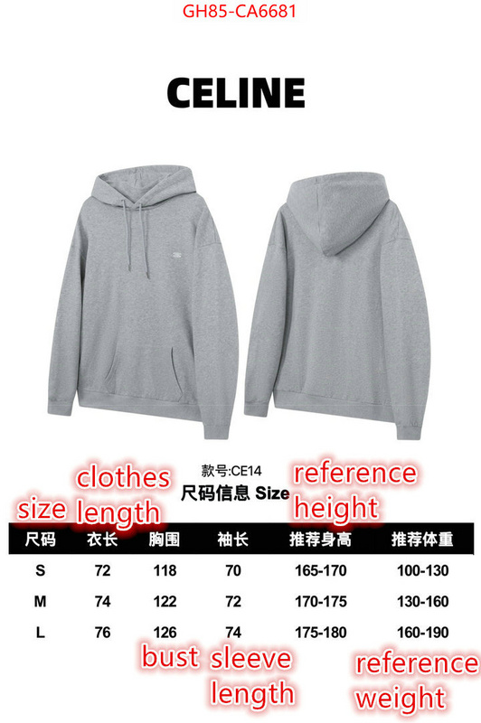 Clothing-Celine sale outlet online ID: CA6681 $: 85USD