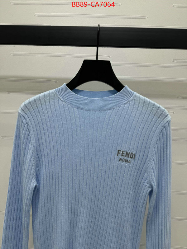 Clothing-Fendi wholesale replica shop ID: CA7064 $: 89USD