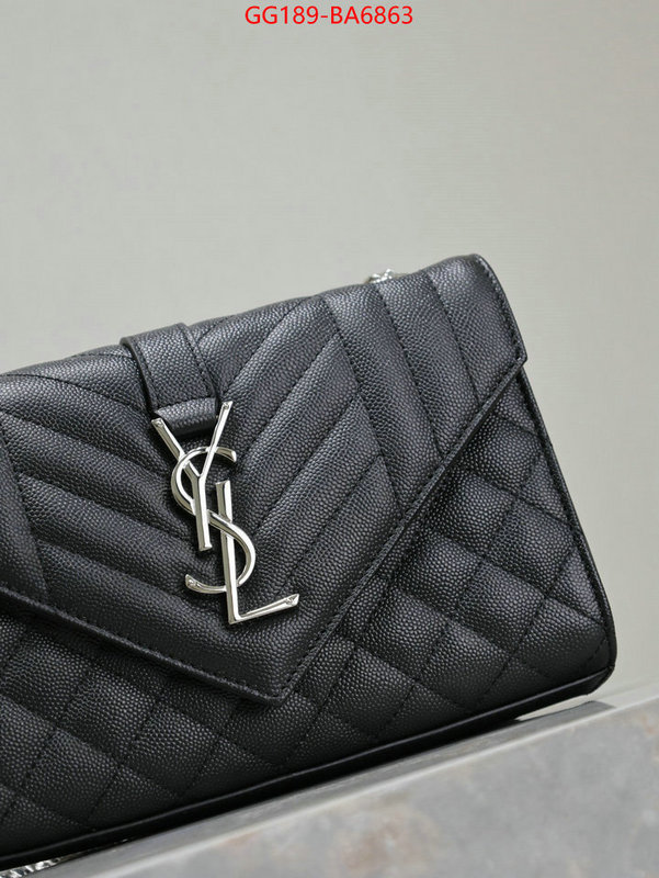 YSL Bags(TOP)-Envelope Series how to find replica shop ID: BA6863 $: 189USD,