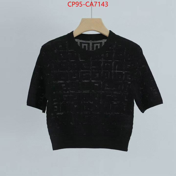 Clothing-Fendi buy high-quality fake ID: CA7143 $: 95USD