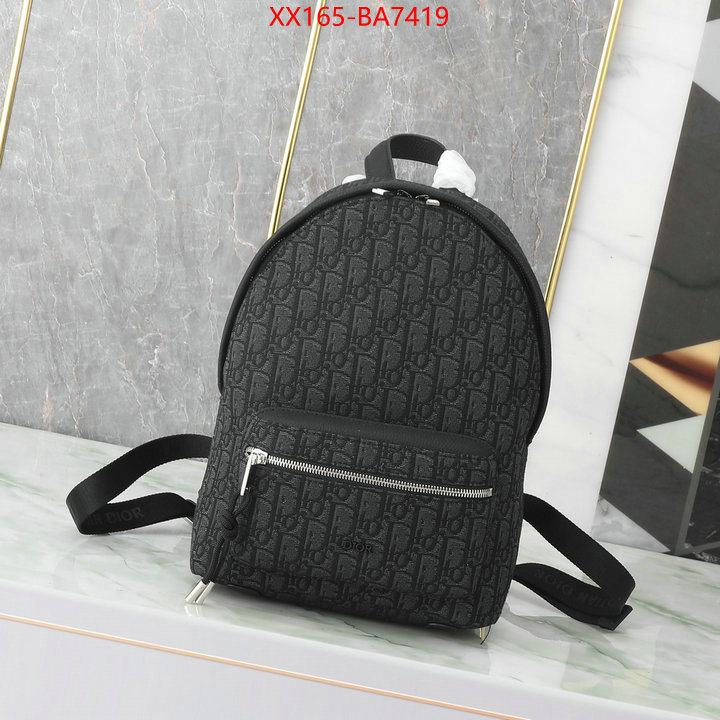 Dior Bags(TOP)-Backpack- best like ID: BA7419 $: 165USD,