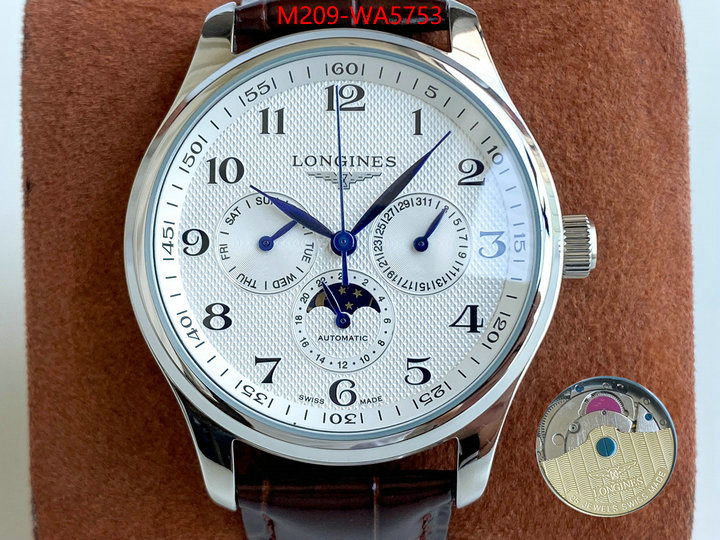 Watch(TOP)-Longines 1:1 clone ID: WA5753 $: 209USD