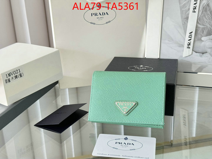 Prada Bags(TOP)-Wallet is it illegal to buy dupe ID: TA5361 $: 79USD,