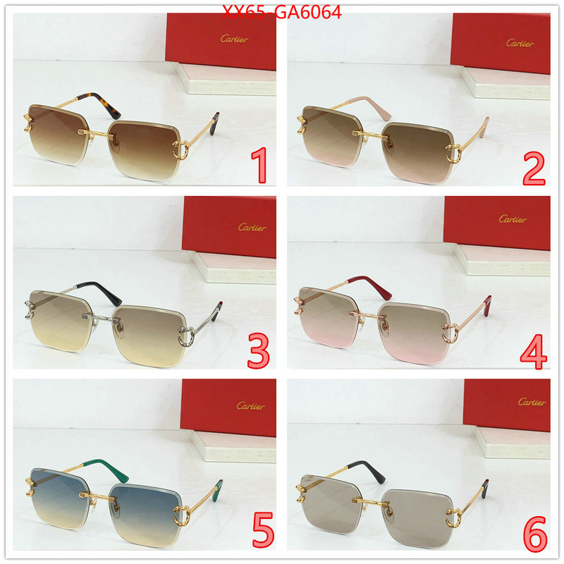 Glasses-Cartier how to buy replcia ID: GA6064 $: 65USD