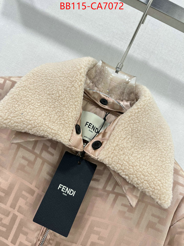 Clothing-Fendi shop the best high quality ID: CA7072 $: 115USD