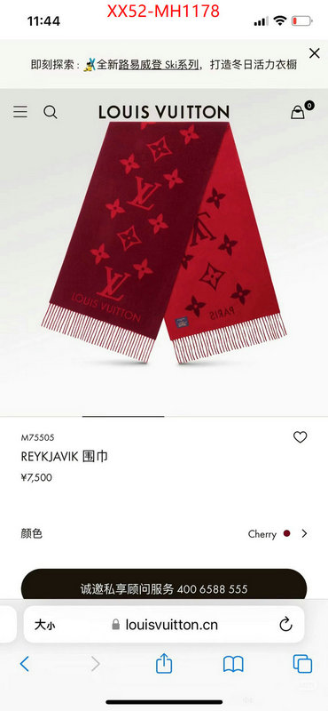 Scarf-LV wholesale 2024 replica ID: MH1178 $: 52USD