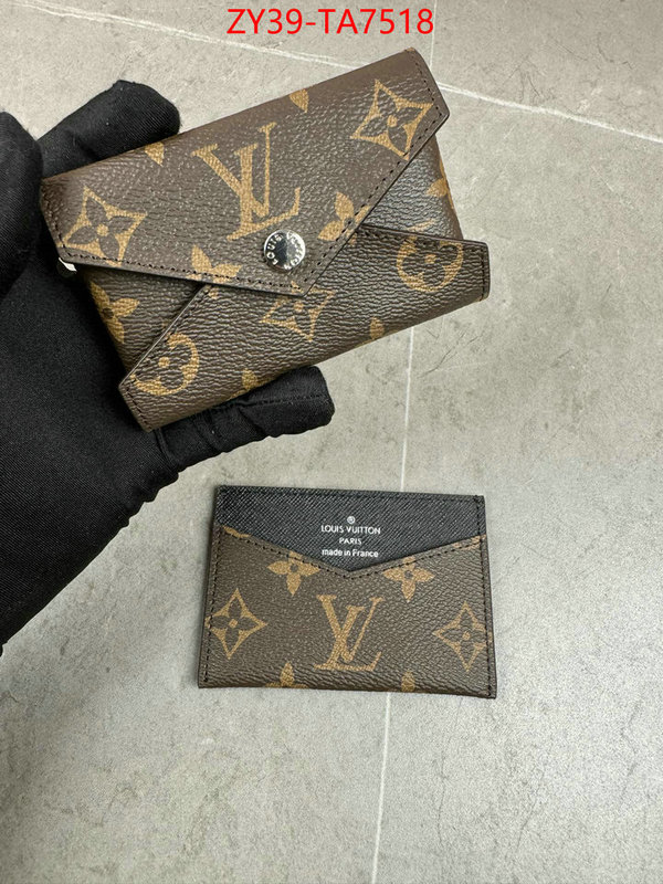 LV Bags(4A)-Wallet mirror copy luxury ID: TA7518 $: 39USD,