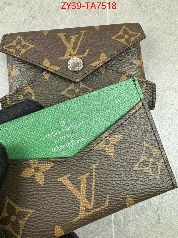 LV Bags(4A)-Wallet mirror copy luxury ID: TA7518 $: 39USD,