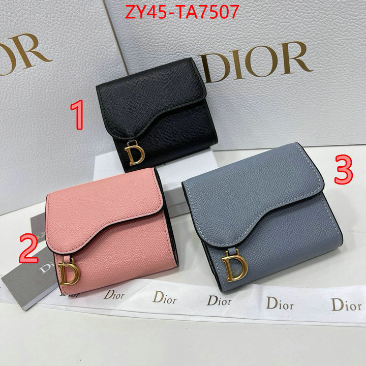 Dior Bags(4A)-Wallet- is it illegal to buy dupe ID: TA7507 $: 45USD,