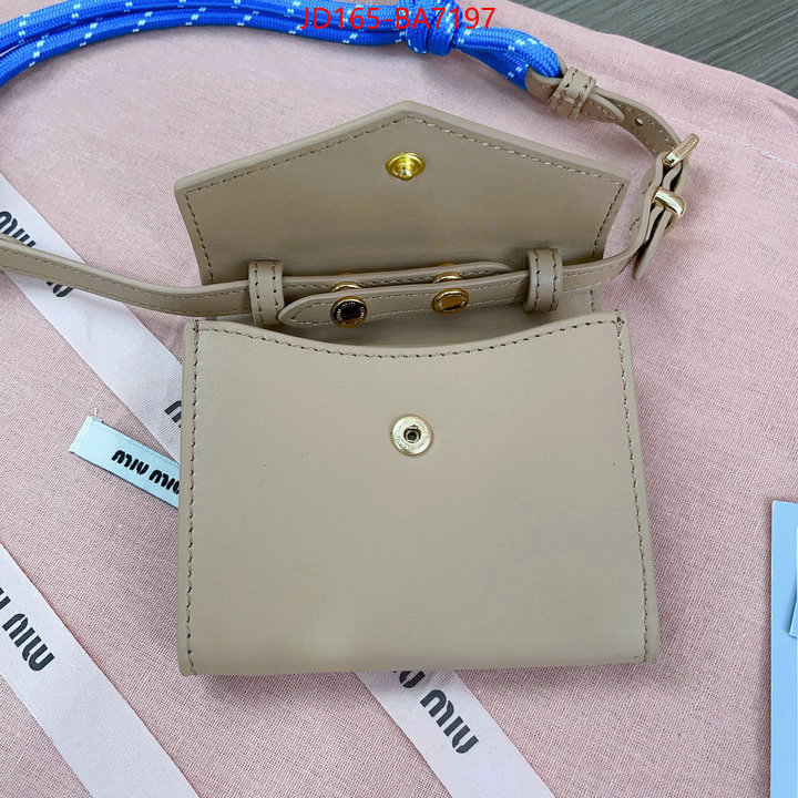 Miu Miu Bags(TOP)-Crossbody- where can i buy the best quality ID: BA7197 $: 165USD,