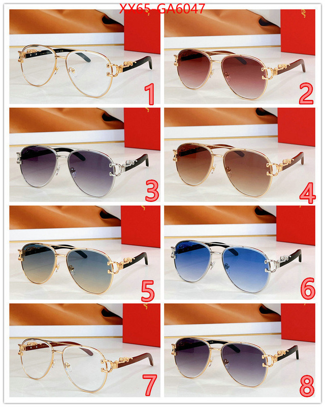 Glasses-Cartier how quality ID: GA6047 $: 65USD