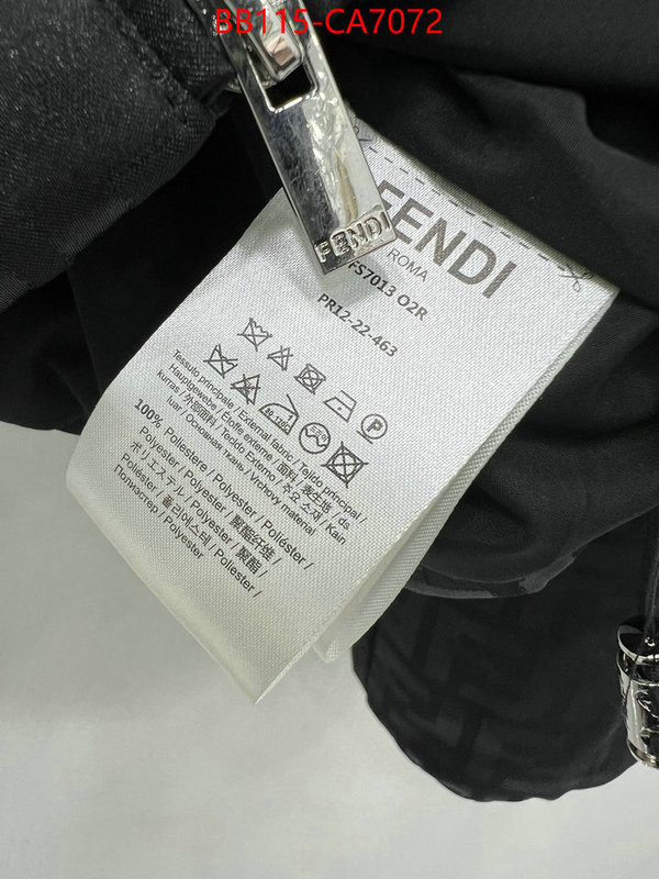 Clothing-Fendi shop the best high quality ID: CA7072 $: 115USD