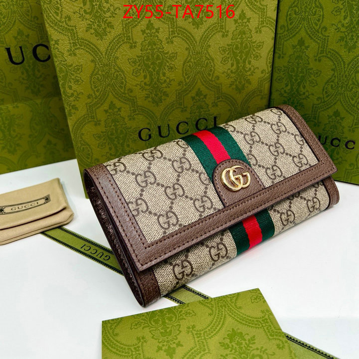 Gucci Bags(4A)-Wallet- mirror copy luxury ID: TA7516 $: 55USD,