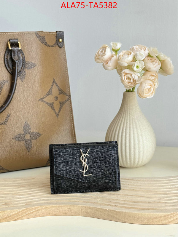 YSL Bags(TOP)-Wallet- the top ultimate knockoff ID: TA5382 $: 75USD,