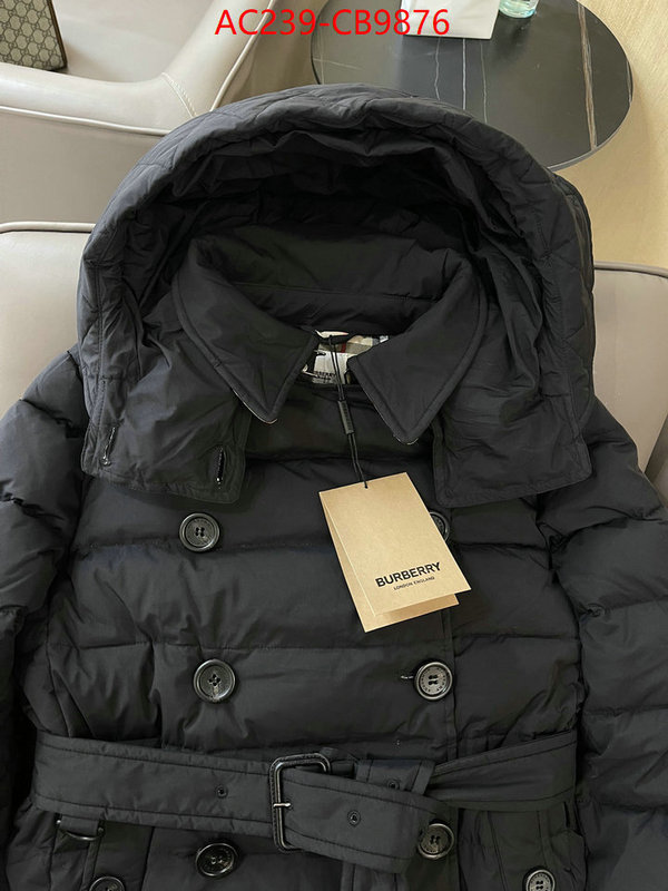 Down jacket Women-Burberry top quality fake ID: CB9876 $: 239USD