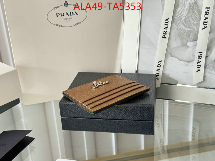 Prada Bags(TOP)-Wallet 7 star quality designer replica ID: TA5353 $: 49USD,